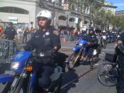 English: San Francisco Police Dirt Bikes at SF Giants World Series Victory Parade, 2010
