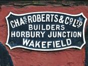 Chas Roberts Works Plate