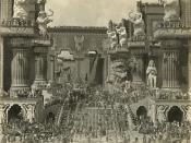 English: Still from Intolerance by D. W. Griffith, a 1916 silent film. Scanned from an art book.