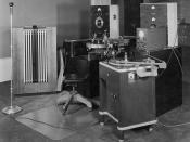Photograph of Sound Recording Equipment from the Division of Motion Pictures, 1941