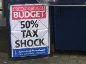50% higher rate tax announcement in Budget 2009