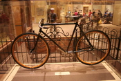 Wright Brothers bicycle on display at the National Air and Space Museum.