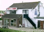 English: Fish & Chip Shop. What can one say - not open 24/7