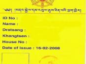 Identity card for those who have taken an oath to not associate with Shugden practitioners