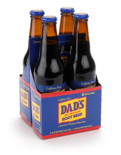 English: Dad's Root Beer 4pk Glass Bottles