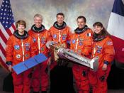 The crew of the Space Shuttle Columbia for STS-93, the mission during which twelve gold Sacagawea dollars were sent into space