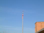 Charter School of Wilmington flagpole
