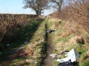 English: Rural blight The scourge of rural communities ..... fly-tipping !