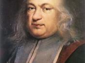 A portrait of Pierre de Fermat, French lawyer and mathematician.
