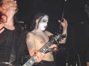 Blasphemer (left) and Maniac (right) of Norwegian black metal band Mayhem