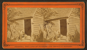 Uncle Jack and his home, from Robert N. Dennis collection of stereoscopic views