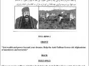 Taliban bounty flyer
