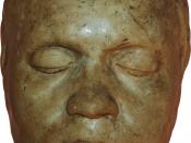 Plaster reproduction of a life mask of Ludwig van Beethoven. (Contrary to conventional belief, this is not a death mask; cf. File:1827-Totenmaske Beethovens.JPG)