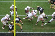 Vince Young scores a touchdown in the 2005 Big 12 Championship Game.