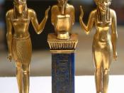 Osiris, Isis and Horus: pendant bearing the name of King Osorkon II