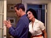 Paul Newman (Brick) and Elizabeth Taylor (Maggie) in an early scene from the film