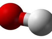 Ball-and-stick model of the hydroxide anion