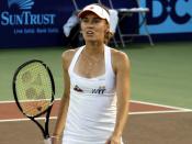 English: Martina Hingis playing in 2011 for the New York Sportimes