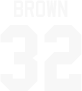 Used to display retired No. 32 of the Cleveland Browns in a template