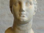 Head of the ptolemaic queen Berenice II (reign between 246–221 BC).