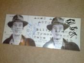 Billy Bragg & Mick Jones autographs