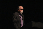 Robert Silverberg at the Hugo Awards ceremony 2010.