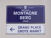 English: Bilingual signs in Brussels