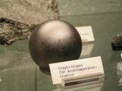 English: Graphite Pebble for Pebble Bed Reactor Deutsch: Graphitkugel für Hochtemperaturreaktor