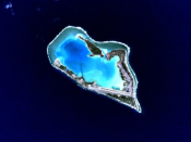 Wake Island is a volcanic island that has become an atoll.