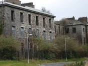 English: Richmond District Lunatic Asylum, Grangegorman Mental Hospital, St. Brendan's Psychiatric Hospital. Grangegorman, Dublin 7, Ireland. This is the south wing, which is the only remaining wing - of the original asylum building. Just south of it lies