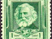 English: US commemorative postage stamp of Henry Wadsworth Longfellow, 1940 issue. Category:Famous Americans Issues Category:Henry Wadsworth Longfellow Category:1940 stamps Category:Men on stamps Category:Stamps of the United States 1931-1940