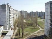 Residential area in northwestern Kursk city, Russia