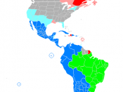 English: Latin America and the influence Español: Latino America