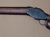 English: A modern reproduction of the Winchester M1887 Lever-action 12-gauge Shotgun Photo taken by Commander Zulu, June 2007