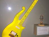 Prince's guitar displayed at the Smithsonian