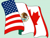 English: A North American Free Trade Agreement (NAFTA) Logo. Español: Logotipo del Tratado de Libre Comercio de América del Norte (TLCAN). Français : Logo de Accord de libre-échange nord-américain (ALENA).