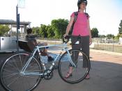 Katie and her Bianchi San Jose