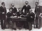 English: Members of the Olympic Committee at the Athens Olympic Games in 1896, Item part of: Archieves of the InternationalOlympic Committee; photography, reproduction, no re
