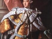 Detail of King George III (in coronation robes).