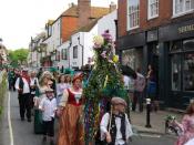 English: Jack's Wife, Jack in the Green Festival Every May Bank holiday Monday this parade is held as part of the Jack in the Green Festival.