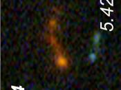 #58 astrodeep200407a HUDF, Spitzer #4 5.42z old tiny galaxy 493X493 heic0714aa