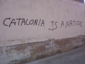 Nationalist graffiti in Catalonia