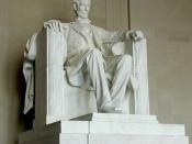 English: Picture of the Abraham Lincoln statue in the Lincoln Memorial. Italiano: La statua di Lincoln al Lincoln Memorial.