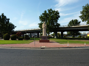 English: Garces Memorial Circle, named after Francisco Garcés, Bakersfield, California, USA.