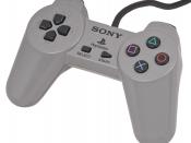 English: An original Sony PlayStation controller. The first controller released for the PlayStation and packed in with the system until it was replaced by the DualShock.
