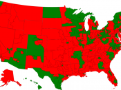 English: US House of Representatives Voting Map for HR3962
