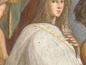 Detail from The School of Athens by Raffaello Sanzio, maybe an illustration of Hypatia