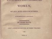 Title page ; 1st American Edition ; Female Biography or, Memoirs of Illustrious and Celebrated Women by Mary Hays, 1807