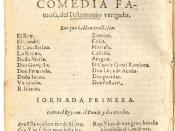 Title page of a comedy by Spanish playwright Lope de Vega