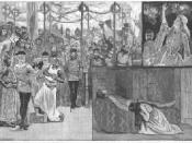 Scenes from the Illustrated London News of Arthur Sullivan's operatic adaptation of Ivanhoe.